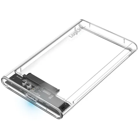 Festplattengeh�use 2,5'' transparent USB 3.0 – afbeelding 1