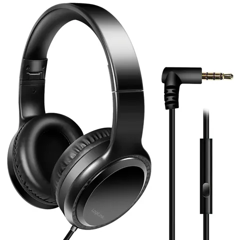 LogiLink Headset Stereo. 1x 3.5mm. over ear. black – image 1
