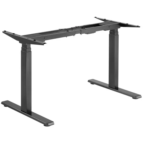 LogiLink Sit-stand desk frame. dual motor. easy-use controller. black – image 1