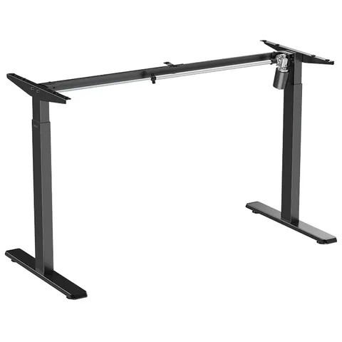 LogiLink Sit-stand desk frame. single motor. easy-use controller. blac – image 1