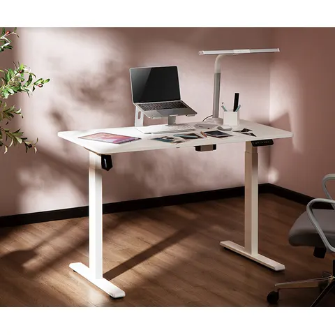 LogiLink Sit-stand desk frame. single motor. easy-use controller. whit – image 1