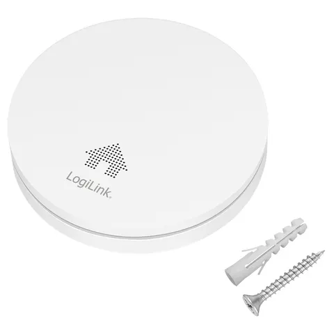 LogiLink Smoke Detector. 10 years. with VdS aproval. ultraflat design – image 1