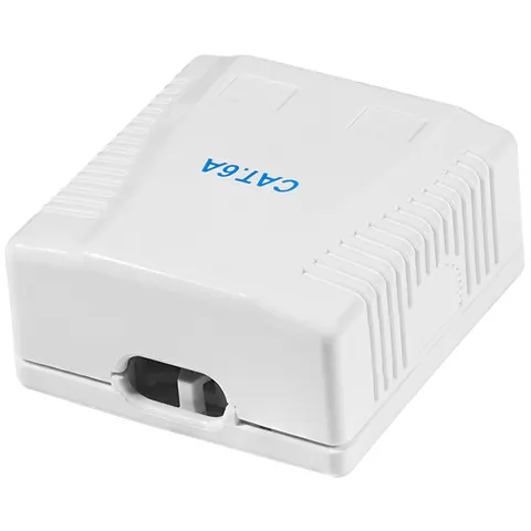 LogiLink Cat.6A Surface Mounted Box 2 x RJ45. shielded – image 1
