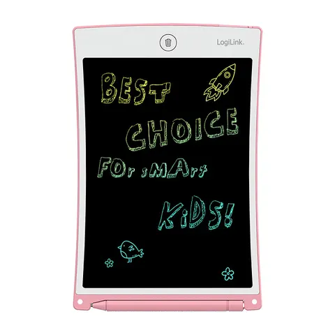 LCD Writing Tablet, 8.5"", multi color, pink – Bild 1