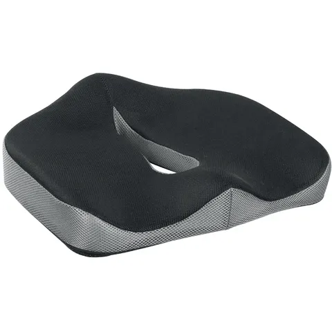 LogiLink Orthopedic Tailbone Memory Foam Seat Cushion. black – image 1