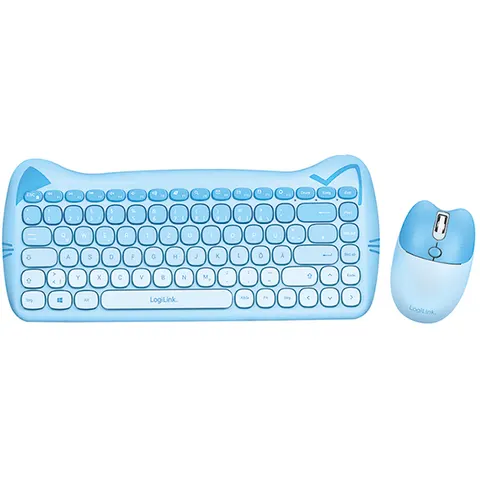 LogiLink Kids Keyboard 2.4G Combo set. blue – image 1