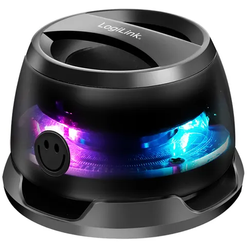 LOGILINK SP0073 - Altavoz, Bluetooth, magnético, led, negro – imagen 1