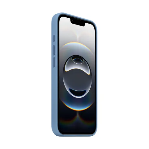 Apple iPhone 16e Silikon Case, Winterblau – Bild 1