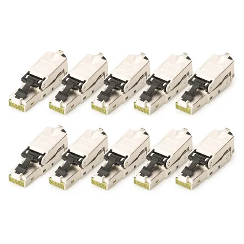 Digitus CAT 6A Field Termination Plug. STP with dust cap. bend relief – image 1