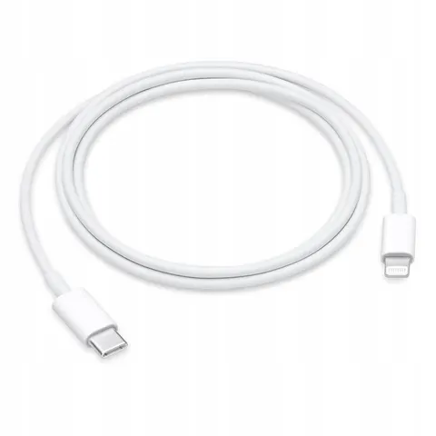Câble USB C vers Lightning pour Apple iPhone iPad iPod 1m Blanc – image 1