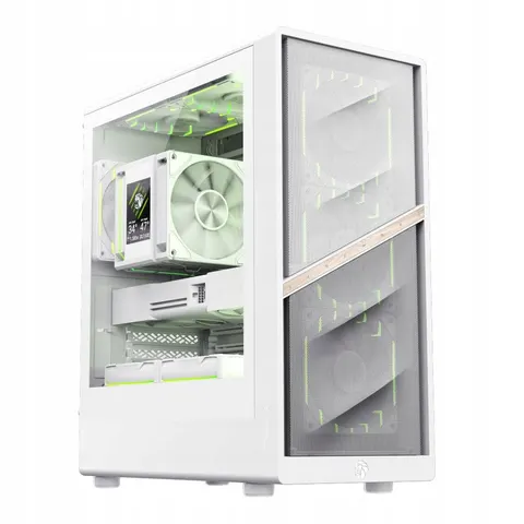 GameMax AERIS 330 MW Mini Tower Wit – afbeelding 1