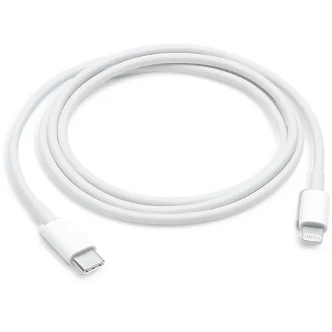 Apple - Lightning Oplaadkabel - USB‑C naar Lightning - 1m - Wit – 750872 – afbeelding 1