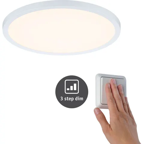 Paulmann Panel Areo 830, round, white, 3-step dimmable, 23 cm – image 1