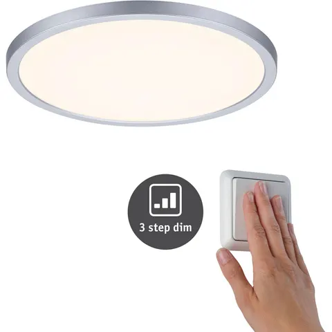 Paulmann Panel Areo 830 round chrome 3-step dimmable 23cm – image 1