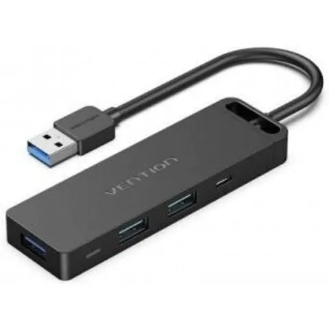 Docking USB 3.0 Vention CHVBB/ 3xUSB/ 1xMicroUSB PD/ 1xLector Tarjetas/ Negro – imagen 1