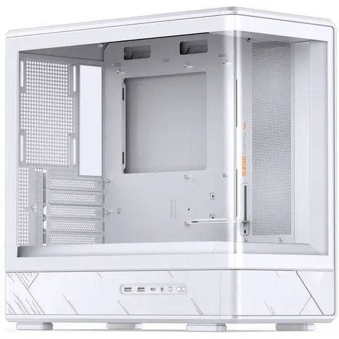 Jonsbo Caja Micro-ATX D200 Vidrio Templado Blanco – imagen 1