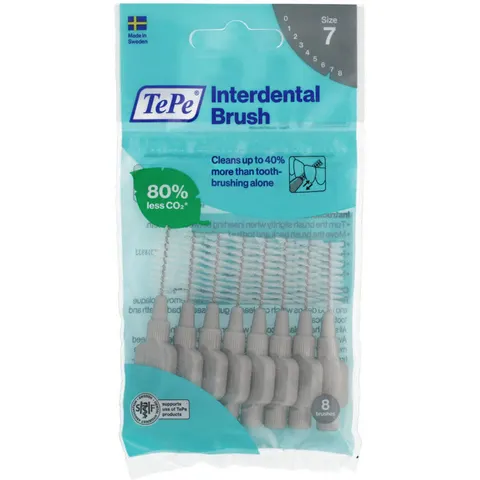 Tepe Interdental Brush - 1.3mm Size 7 Grey (8) – image 1