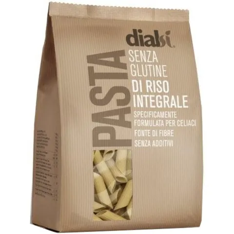dialcos spa Dialsi' Pasta Riso Integrale Penne Rigate Numero 34 400 G – immagine 1