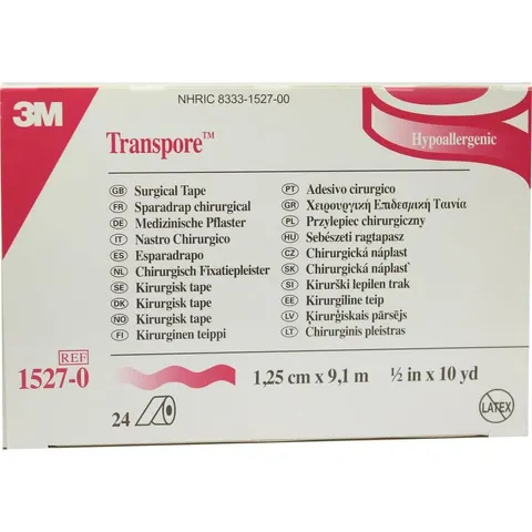 Transpore 1,25 cmx9,1 m Pflaster – Bild 1