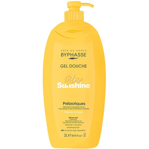 Byphasse Gel douche prébiotique Glow Sunshine 2000 ml – image 1