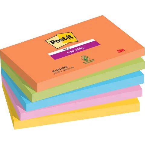 Post-it Haftnotizen super sticky notes, 127 x 76 mm, Boost – Bild 1