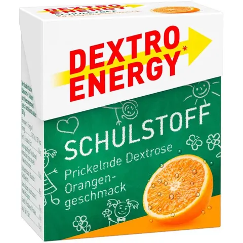 Dextro Energy Schulstoff Orange Täfelchen – Bild 1