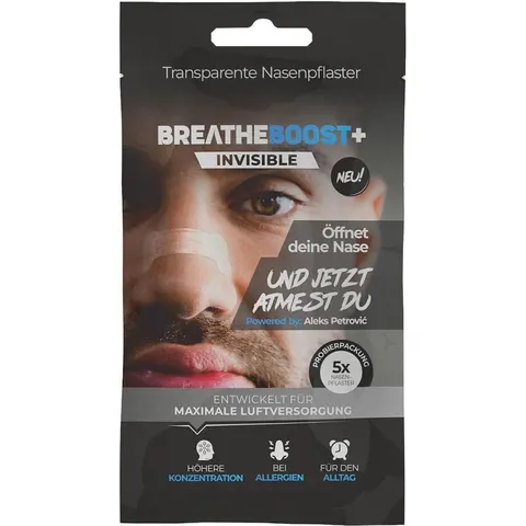 Breatheboost+ Invisible Nasenpflaster Transparent Probeset – Bild 1