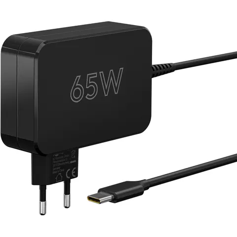 goobay 65W USB-C Netzteil, schwarz – Bild 1