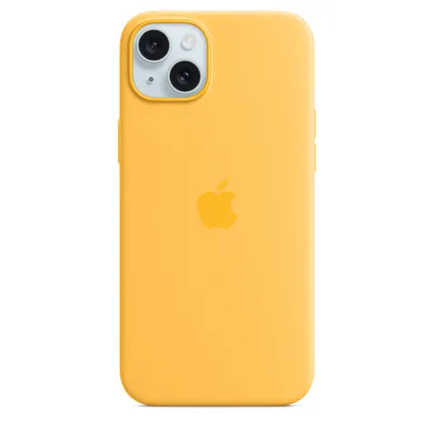 Apple iPhone 15 Plus Silikon Case mit MagSafe, Warmgelb – Bild 1