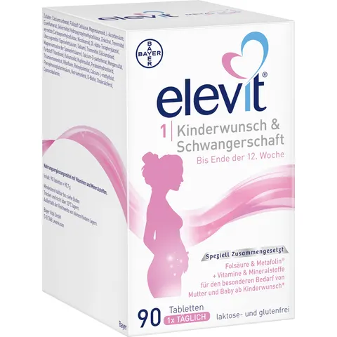 Elevit 1 Kinderwunsch & Schwangerschaft Tabletten – 006247 – Bild 1