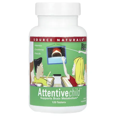 Source Naturals, Attentive Child, 120 Tablets – image 1