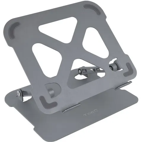 Tooq Soporte Elevatório para Portátiles Ergonómico Ajustable Gris – imagen 1