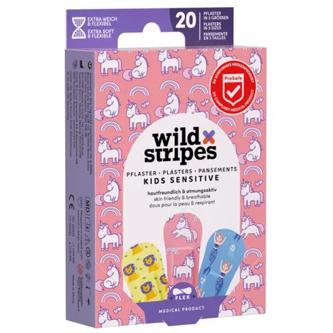 wild Stripes KIDS SENSITIVE 20 St Pflaster – 077301 – Bild 1