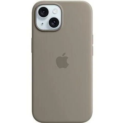Apple iPhone 15 Plus Silikon Case mit MagSafe, Tonbraun – Bild 1