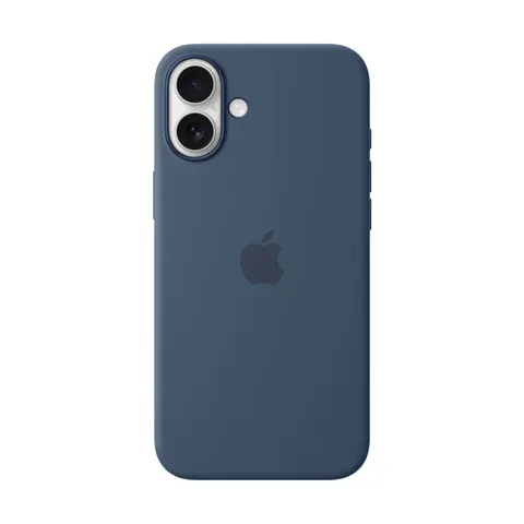 Apple Silikon Case iPhone 16 Plus mit MagSafe (denim) – Bild 1