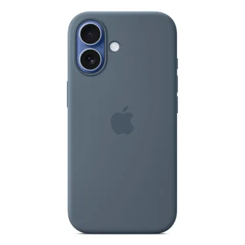 Apple Silikon Case iPhone 17 mit MagSafe (Maritimblau) – Bild 1