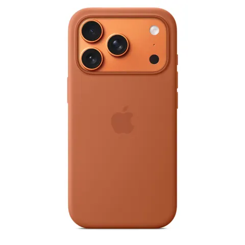 Apple iPhone 17 Pro Silikon Case mit MagSafe, Terracotta – Bild 1