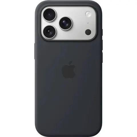 Apple iPhone 17 Pro Silikon Case mit MagSafe, Schwarz – Bild 1