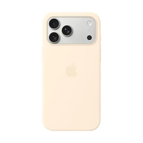 Apple iPhone 17 Pro Max Silikon Case mit MagSafe, Creme – Vanille – Bild 1