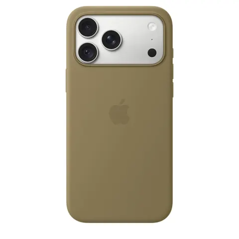 Apple iPhone 18 Pro Max Silikon Case mit MagSafe, Oliv – Bild 1