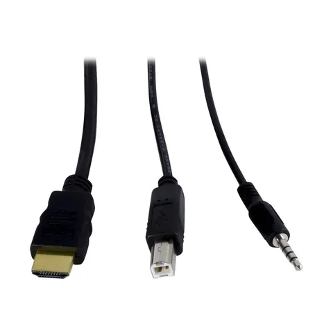 Inter-Tech KVM Switch AS-21HA HDMI, 2 Port, Metall – Bild 1