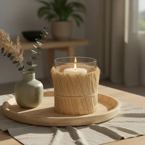 Natural Large Candle Holder | Kuta – image 1