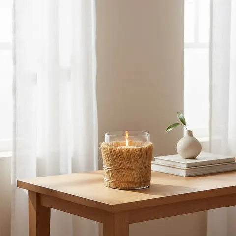 Natural Medium Candle Holder | Kuta – image 1