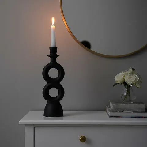 Large Black Candle Holder | Hapax – image 1