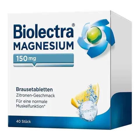 Biolectra MAGNESIUM 150mg Zitrone 40 St Brausetabletten – Bild 1