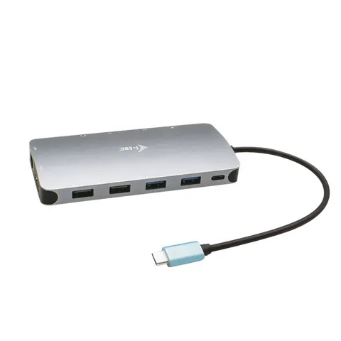 I-TEC USB-C Metal Nano Dock 3xDisplay+PD – Silber – Bild 1