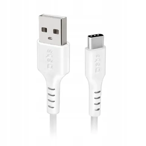 Kabel przewód Usb-a Usb-c 1.5m biały Sbs – zdjęcie 1