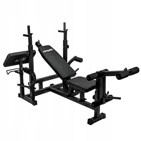 Banc de musculation VirtuFit Deluxe – Noir – image 1