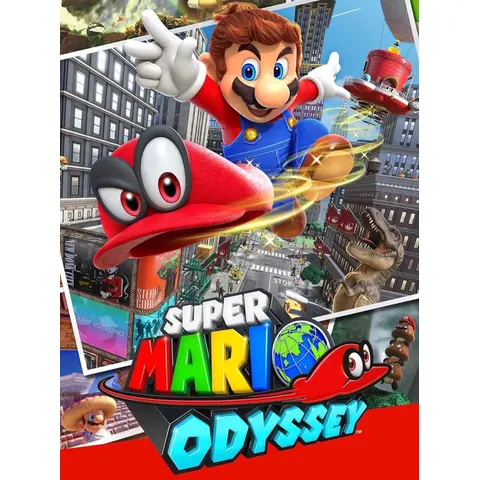 Nintendo Switch Console - Rood - Inclusief Super Mario Odyssey Game - Downloadcode – afbeelding 1