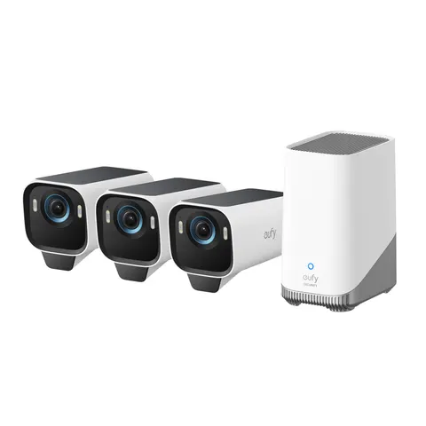 eufyCam S3 Pro 3-Cam Set white – afbeelding 1
